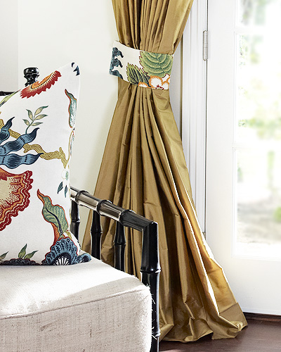 Solid Silk Custom Drapery